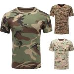 Magliette & T-shirt militari marroni 3 XL taglie comode mimetiche mezza manica con manica corta per Uomo 