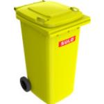 Bidoni gialli per rifiuti 
