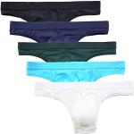 Perizoma string multicolore XXL taglie comode di nylon traspiranti lavabili in lavatrice per l'estate per Uomo 