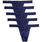 Perizoma string blu reale XL taglie comode di nylon per l'estate per Uomo 