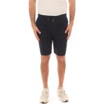 Pantaloni blu navy S di cotone Tencel con elastico per Uomo Sun 68 