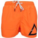 Pantaloncini arancioni L da mare per Uomo Sun 68 