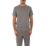 Magliette & T-shirt scontate grigie XXL taglie comode di cotone mezza manica con scollo rotondo per Uomo Sun 68 