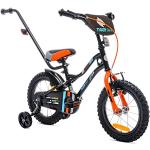 Bici arancioni 16 pollici con rotelle per bambini 