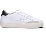 Sneakers stringate larghezza E scontate eleganti bianche numero 40 di tessuto sintetico con stringhe per Donna Sun 68 