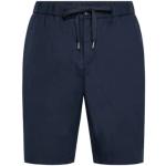 Pantaloni blu navy XXL taglie comode di cotone Tencel con elastico per Uomo Sun 68 