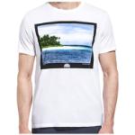 Magliette & T-shirt stampate scontate bianche XL per Uomo Sundek 