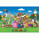 Poster multicolore di videogiochi Pyramid Super Mario 