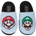 Pantofole imbottite larghezza E grigie numero 25 di pile per bambini Super Mario Luigi 