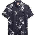 Camicie hawaiane casual blu navy L per Uomo Superdry 