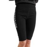 Pantaloncini scontati casual neri XS di cotone lavabili in lavatrice da ciclismo per Donna Superdry 