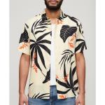 Camicie hawaiane scontate multicolore XXL taglie comode in viscosa mezza manica per Uomo Superdry 
