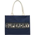 Shopper scontate eleganti blu navy di pelle per Donna Superdry 