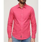 Magliette & T-shirt casual rosa L di cotone mezza manica con scollo rotondo per Uomo Superdry 