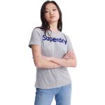 Superdry Regular Flock Short Sleeve T-shirt Grigio M Donna
