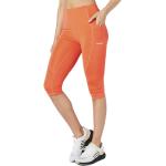 Leggings scontati eleganti arancioni XL in poliestere traspiranti da fitness per Donna Superdry 