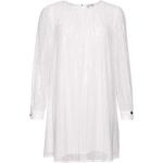 Mini abiti eleganti bianchi M in poliestere con paillettes traspiranti mini mezza manica per Donna Superdry 