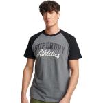 Magliette & T-shirt scontate grigie M di cotone mezza manica con scollo rotondo per Uomo Superdry 