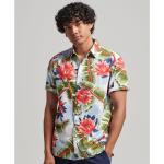 Camicie hawaiane scontate casual multicolore M di cotone mezza manica per Uomo Superdry 