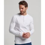 Magliette & T-shirt scontate bianche XXL taglie comode di cotone Bio in serafino per Uomo Superdry 