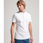 Magliette & T-shirt scontate eleganti bianche XXL taglie comode di cotone Bio mezza manica in serafino per Uomo Superdry 