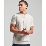 Magliette & T-shirt scontate eleganti bianche XL di cotone Bio mezza manica in serafino per Uomo Superdry 