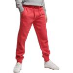Pantaloni tuta scontati casual rossi XXL taglie comode lavabili in lavatrice per Uomo Superdry 
