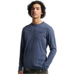 Magliette & T-shirt scontate nere S di cotone sostenibili con manica lunga per Uomo Superdry 