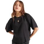 Magliette & T-shirt scontate nere XS in lyocell Tencel mezza manica con scollo rotondo per Donna Superdry 