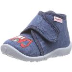 Pantofole larghezza E blu numero 20 di cotone chiusura velcro per bambini Superfit 