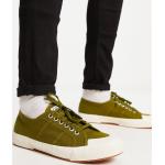 Sneakers stringate larghezza E verdi numero 44 di gomma antiscivolo Superga COTU 