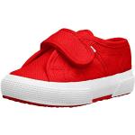 Sneakers basse larghezza E casual rosse numero 18 per bambini Superga 2750 
