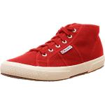 Sneakers alte scontate rosse numero 35 per Donna Superga 2754 