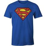 Magliette & T-shirt cobalto XXL taglie comode lavabili in lavatrice mezza manica con manica corta per Uomo Superman 