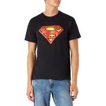 Magliette & T-shirt nere S di cotone mezza manica con manica corta per Uomo Superman 