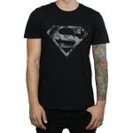 SUPERMAN T-shirt da uomo con logo in cotone marmorizzato