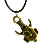 Supernatural Jewellery, amuleto ispirato a Dean Winchester e Jensen Ackles, collana con maschera a due facce, ottone, colore: Bronze