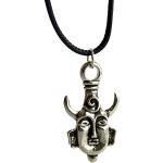 Supernatural Jewellery, amuleto ispirato a Dean Winchester e Jensen Ackles, collana con maschera a due facce, placcato argento, colore: Silver