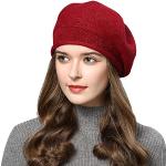 Cappelli invernali eleganti rossi traspiranti per Donna 