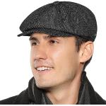 Cappelli invernali grigi di tweed per Uomo 
