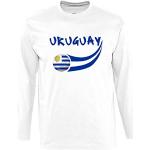 Maglie Uruguay bianche S manica lunga per Uomo Supportershop 