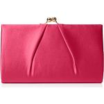 Swanky Swans Mira Satin Classic Frame Bag - Pochette da giorno Donna, Pink (Fuschia), 5.1x12x20.8 cm (W x H L)