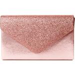 SwankySwans Womens Kelly glitter busta pochette partito Prom borsa frizione, rosa (Pink (Pink)), Taglia unica