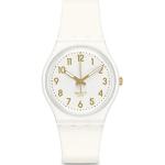 Swatch GW164 34 mm Plastic Case White rubber Mineral Women' s Watch