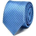 Cravatte artigianali eleganti blu navy di seta a quadri per cerimonia per Uomo 