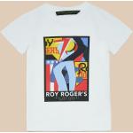 T-shirt bianche in jersey per bambini ROY ROGERS 