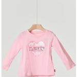 T-shirt manica lunga scontate rosa tie-dye con glitter manica lunga per bambina Levi's Kidswear di Negozipellizzari.it 