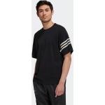 Magliette & T-shirt nere XS di cotone sostenibili con scollo rotondo per Uomo adidas Adicolor 