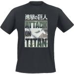 T-Shirt Anime di Attack On Titan - White Titan Face - S a XXL - Uomo - nero