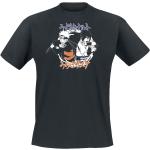 Magliette & T-shirt nere XXL taglie comode di cotone con scollo tondo mezza manica con scollo rotondo per Uomo Naruto 